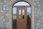 Sandstone Porch with Reconstructed Door Surround