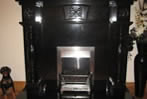 Black Granite Fireplace