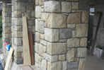 Entrance Walls and Pillars Mixed Sandstone Pillars