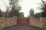 Mixed Sandstone Entrance Walls